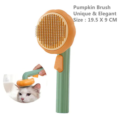 Pumpkin Pet Brush, samoczyszcząca szczotka do slickerów